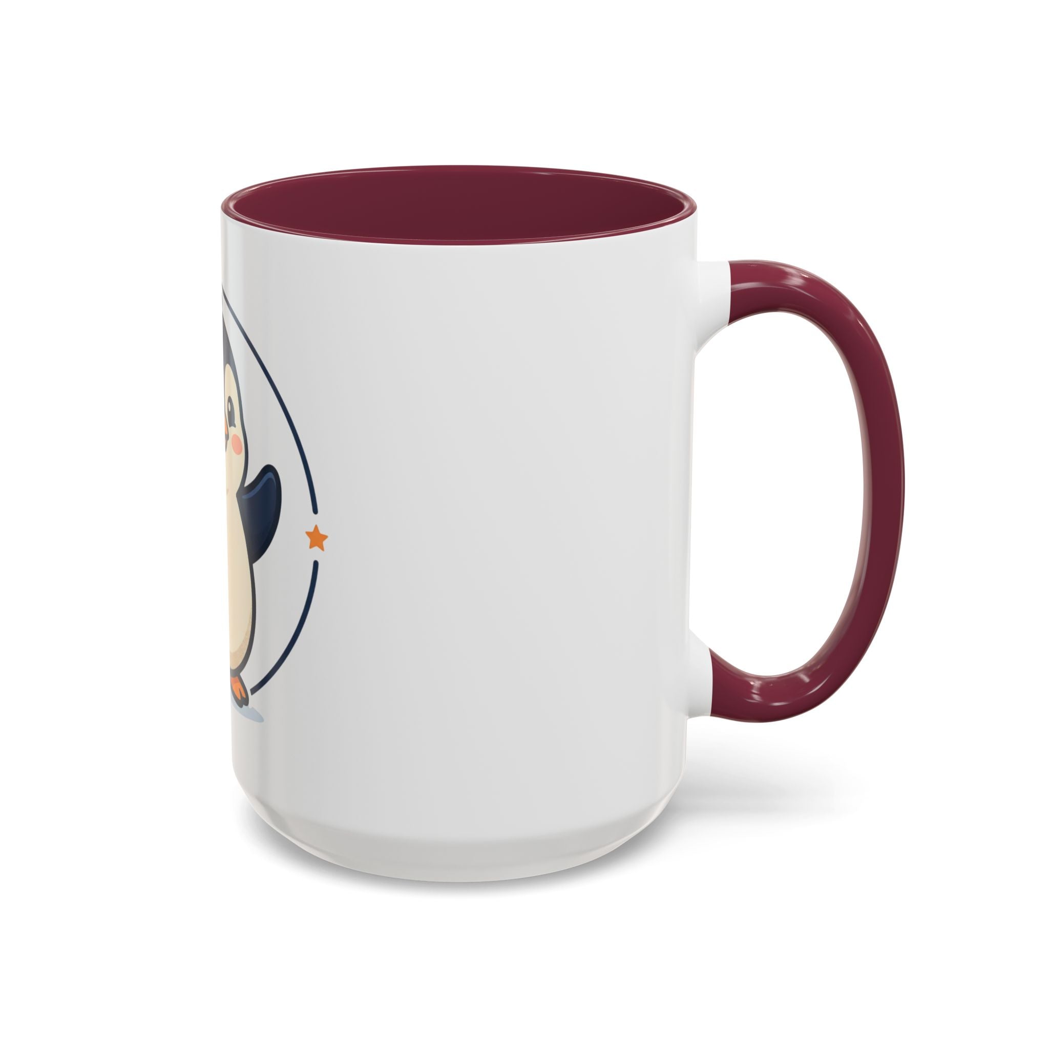 Cute Waving Penguin Mug | 11oz or 15oz Colorful Ceramic
