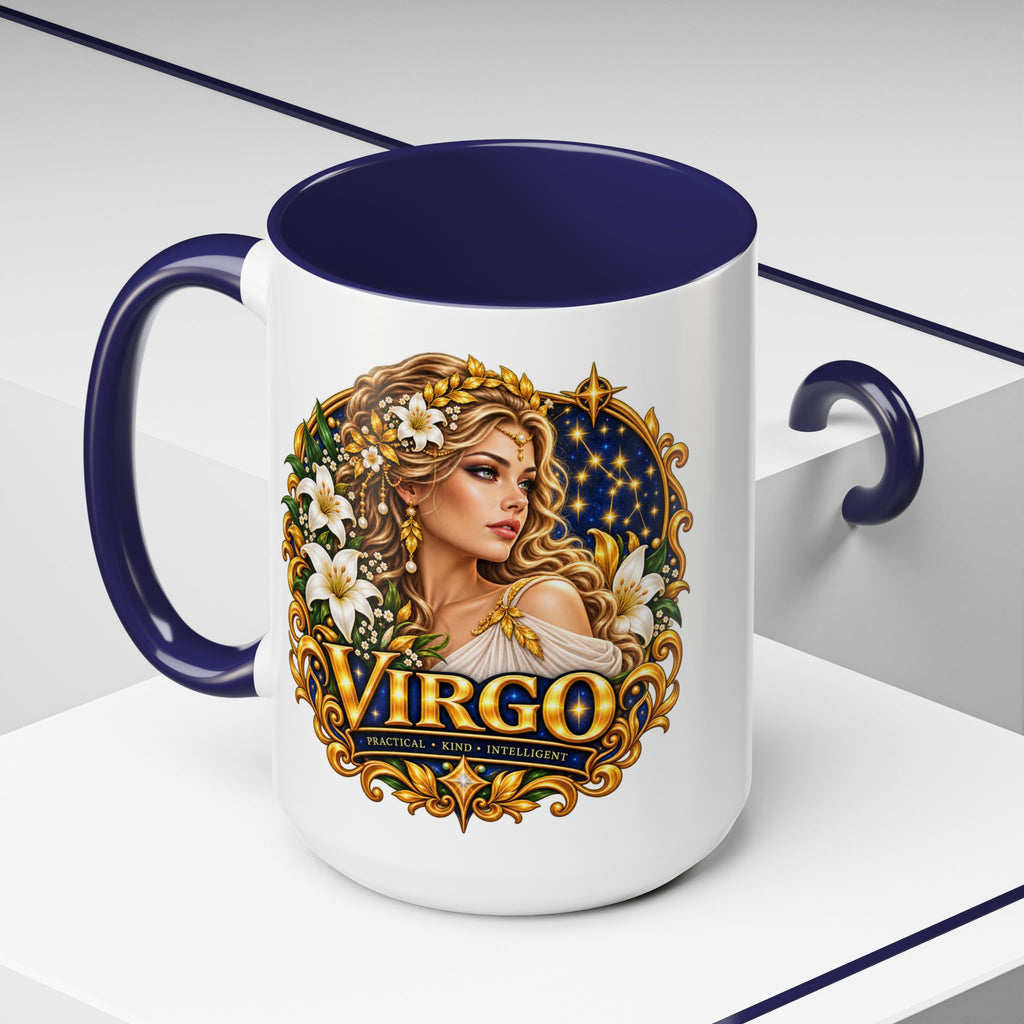Virgo Zodiac Coffee Mug — Astrology Gift Mug (11/15oz)