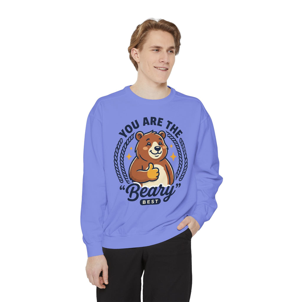 You Are The Beary Best Sweatshirt — Cute Thumbs-Up Bear Graphic