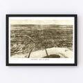 Vintage Map of Omaha, Nebraska 1906