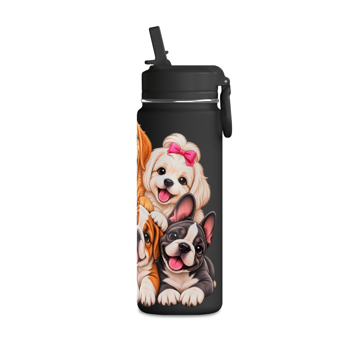 Dog Lover Water Bottle – 20oz Puppy Pack Design