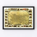 Vintage Map of San Jose, California 1901