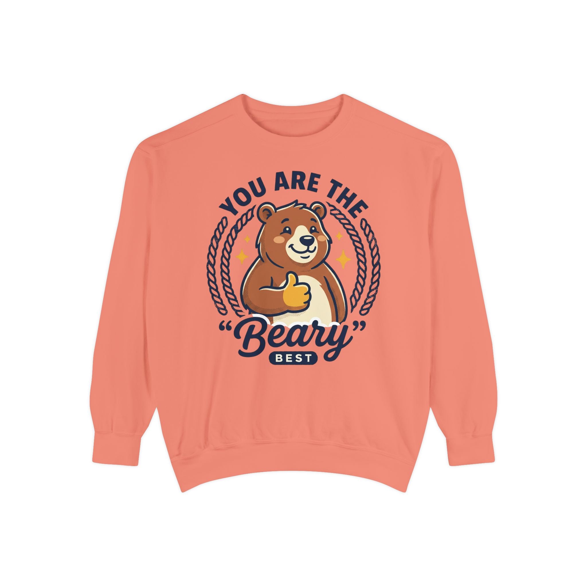 You Are The Beary Best Sweatshirt — Cute Thumbs-Up Bear Graphic