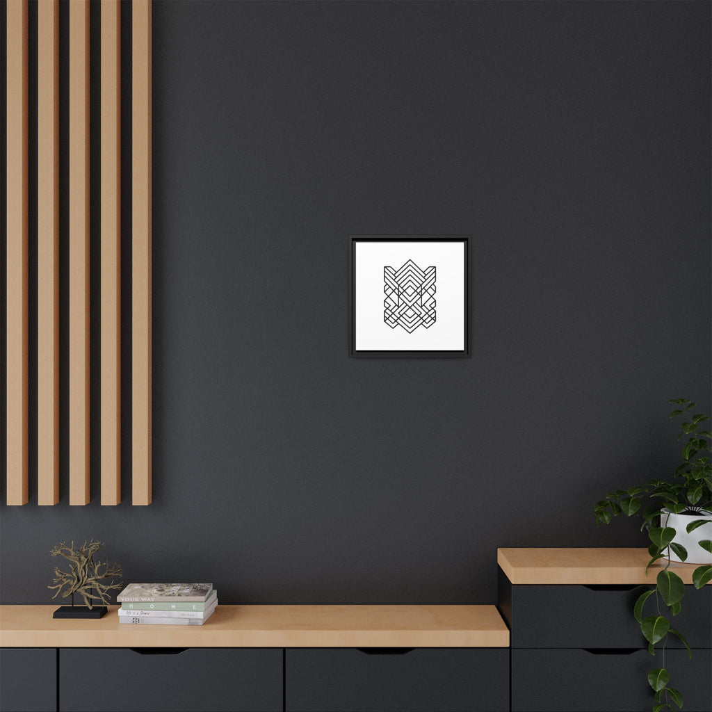Framed Geometric Art Canvas