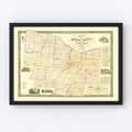 Vintage Map of Monroe County, New York 1852