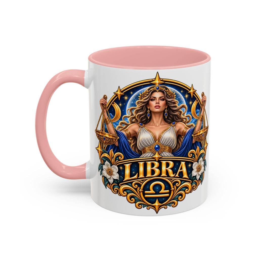 Libra Zodiac Coffee Mug – Elegant Horoscope Astrology Gift (11/15oz)