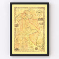 Vintage Map of Burlington County, New Jersey 1859