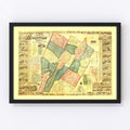 Vintage Map of Bedford County, Pennsylvania 1861