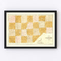 Vintage Map of Crawford County, Pennsylvania 1839