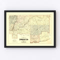 Vintage Map of Forest County, Pennsylvania 1876