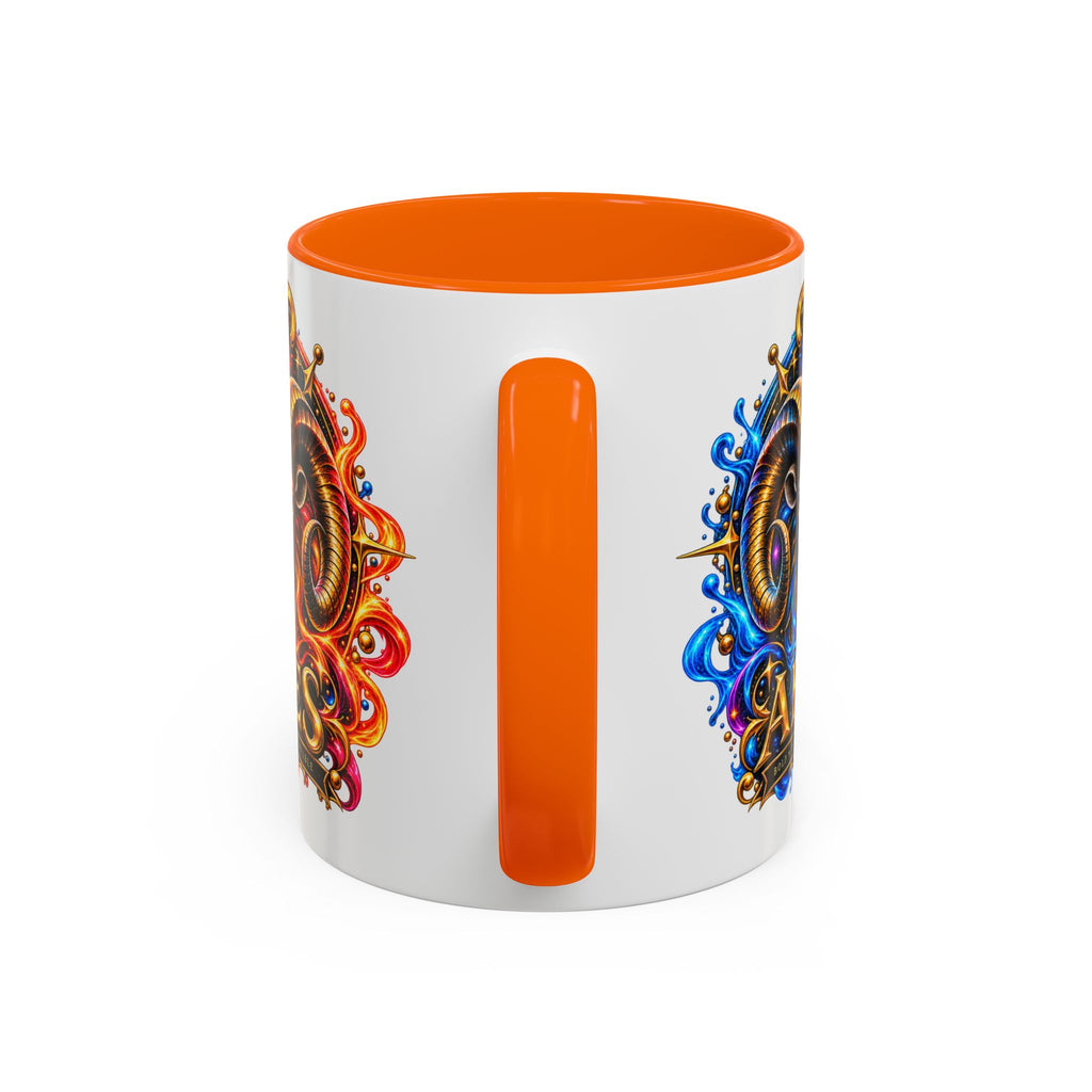 Aries Zodiac Coffee Mug — Colorful Ram Astrology Accent Mug (11/15oz)