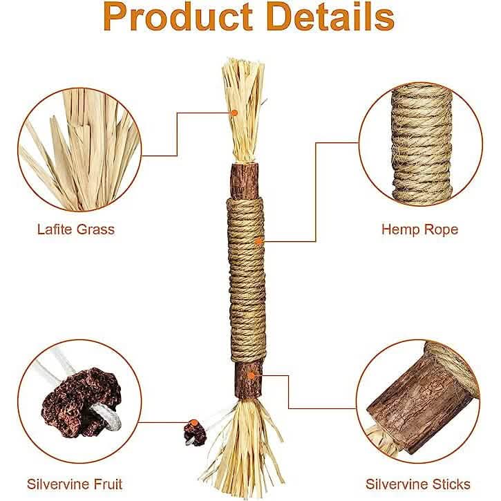 3-Pack: Silvervine Sticks Cat Toys