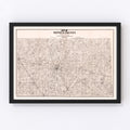 Vintage Map of Seneca County, Ohio 1891