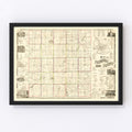Vintage Map of Trumbull County, Ohio 1856