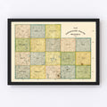 Vintage Map of Cottonwood County, Minnesota 1898