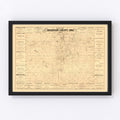 Vintage Map of Dickinson County, Iowa 1883