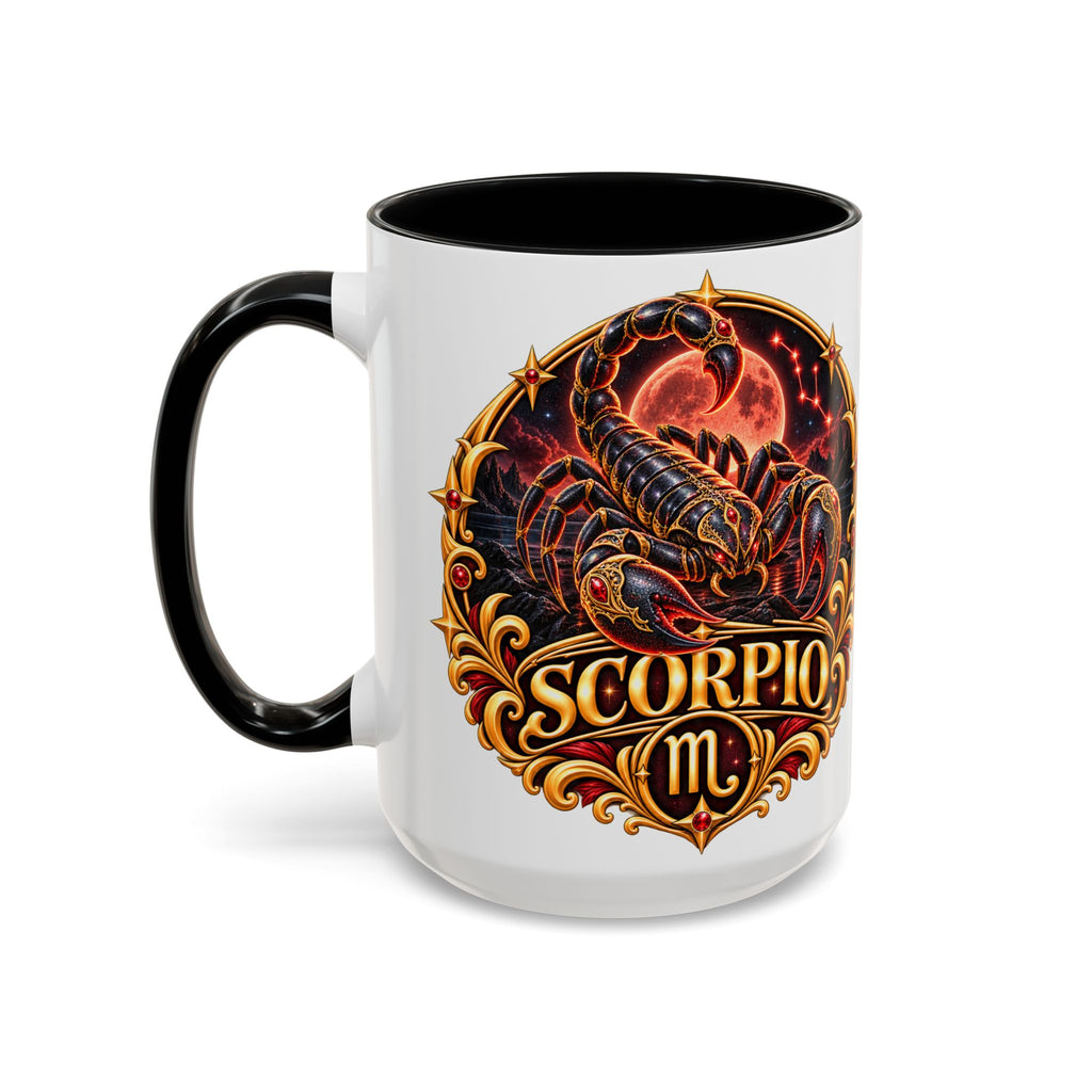 Scorpio Zodiac Coffee Mug — Bold Scorpion Astrology Design (11/15oz)