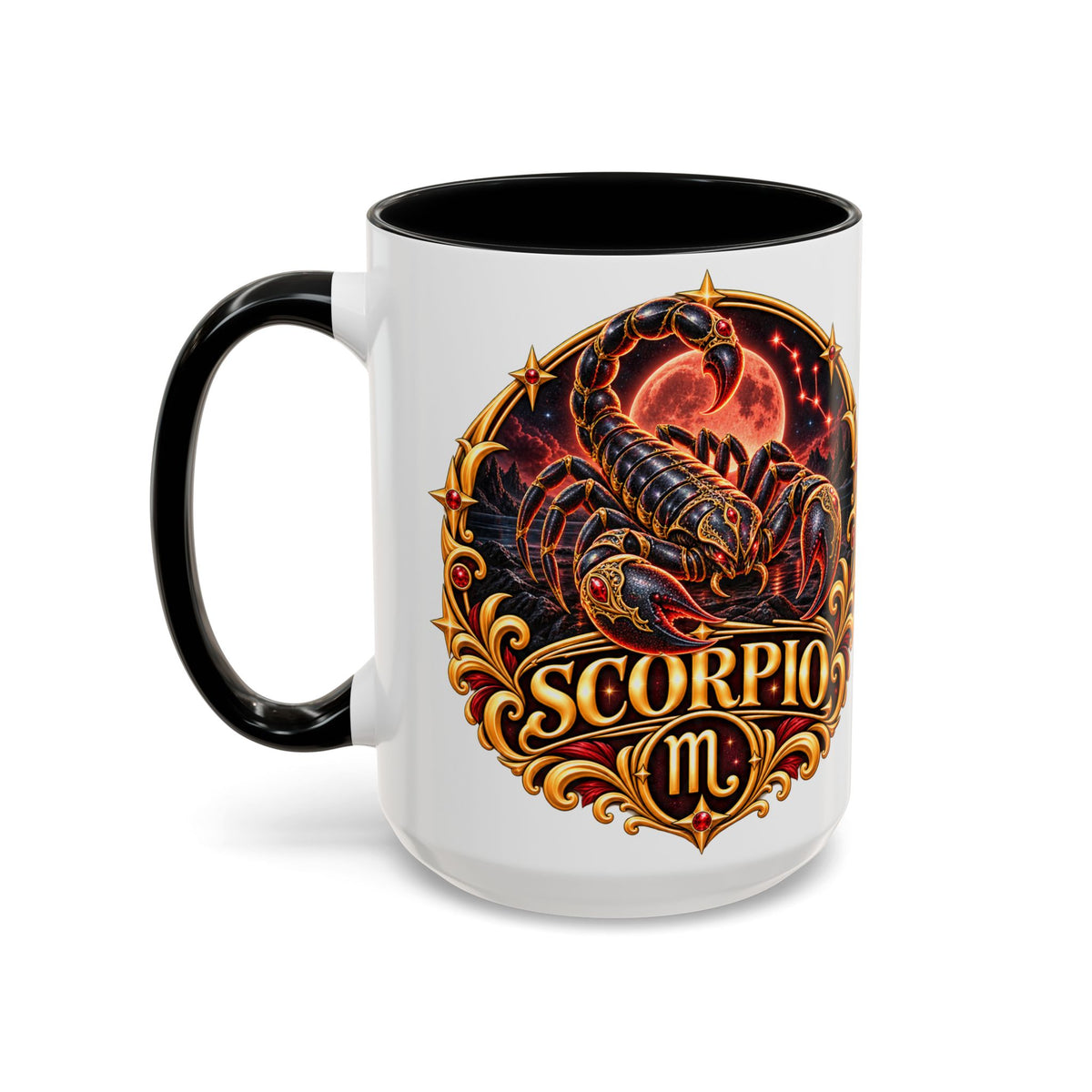 Scorpio Zodiac Coffee Mug — Bold Scorpion Astrology Design (11/15oz)