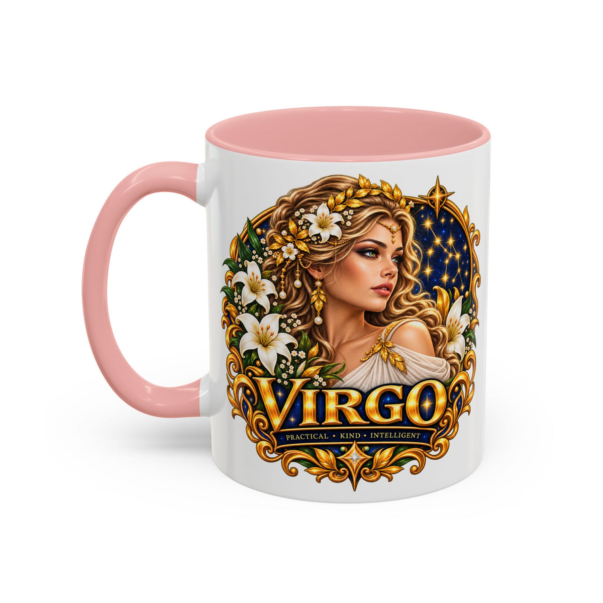 Virgo Zodiac Coffee Mug — Astrology Gift Mug (11/15oz)