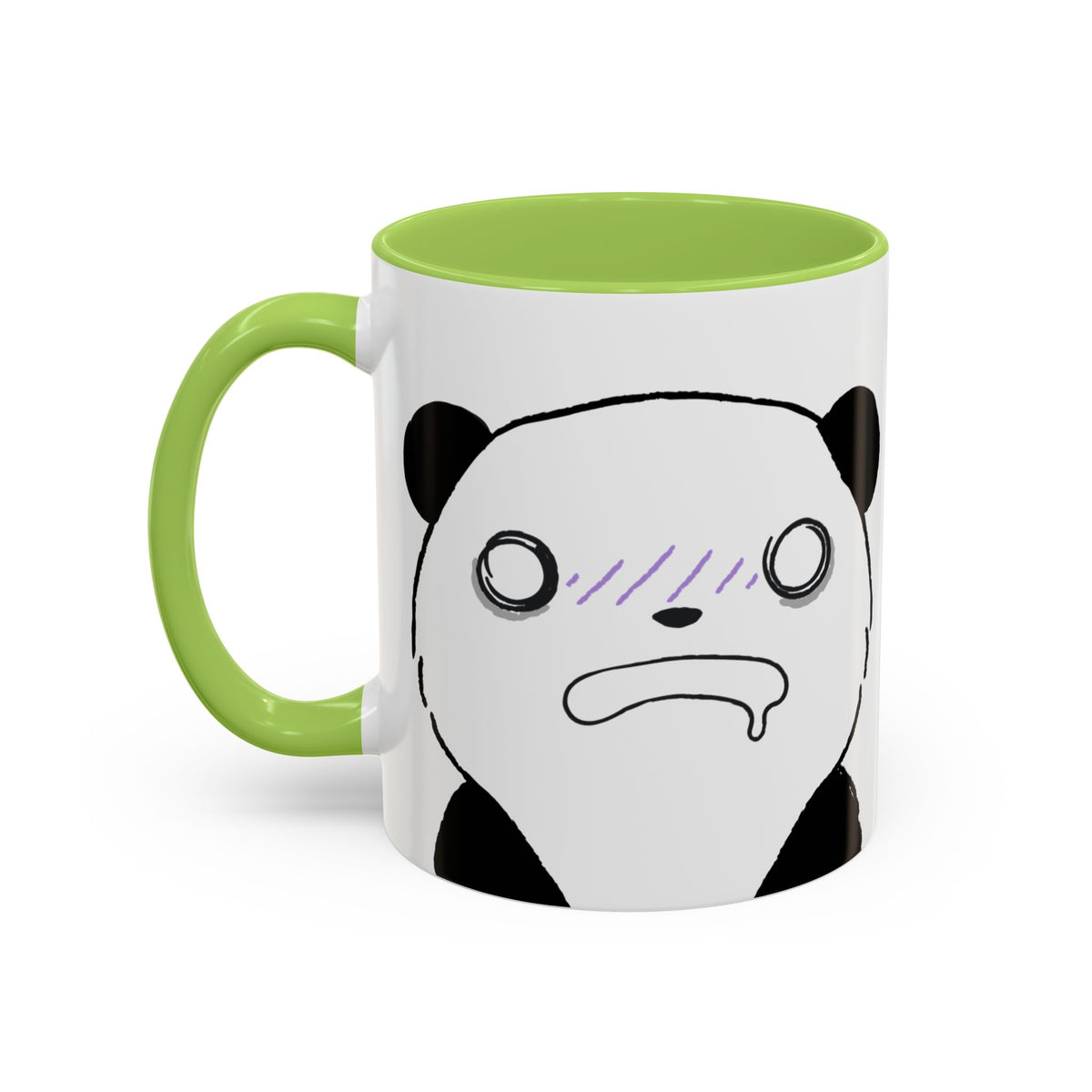 Just Give Me My Coffee!!! Accent Mug — Panda Coffee Lover Gift (11/15oz)