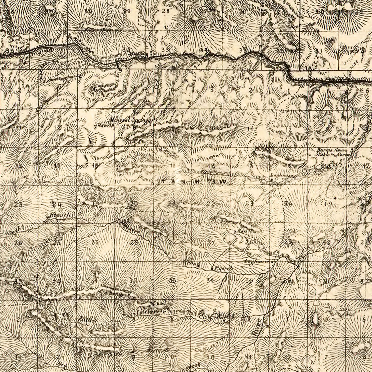 Vintage Map of Larimer County, Colorado 1884