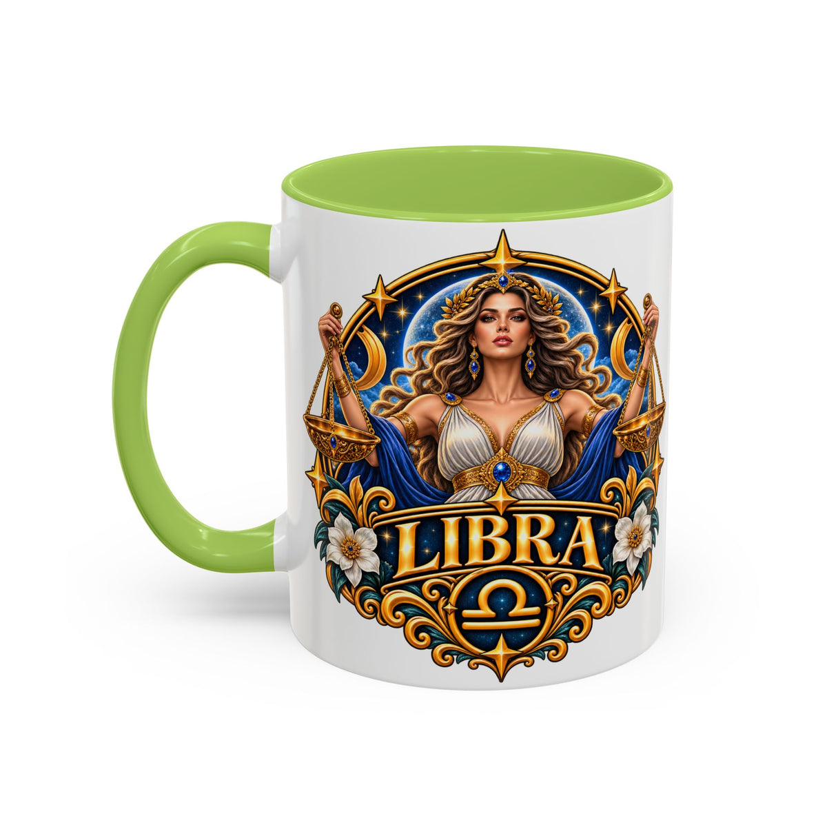Libra Zodiac Coffee Mug – Elegant Horoscope Astrology Gift (11/15oz)