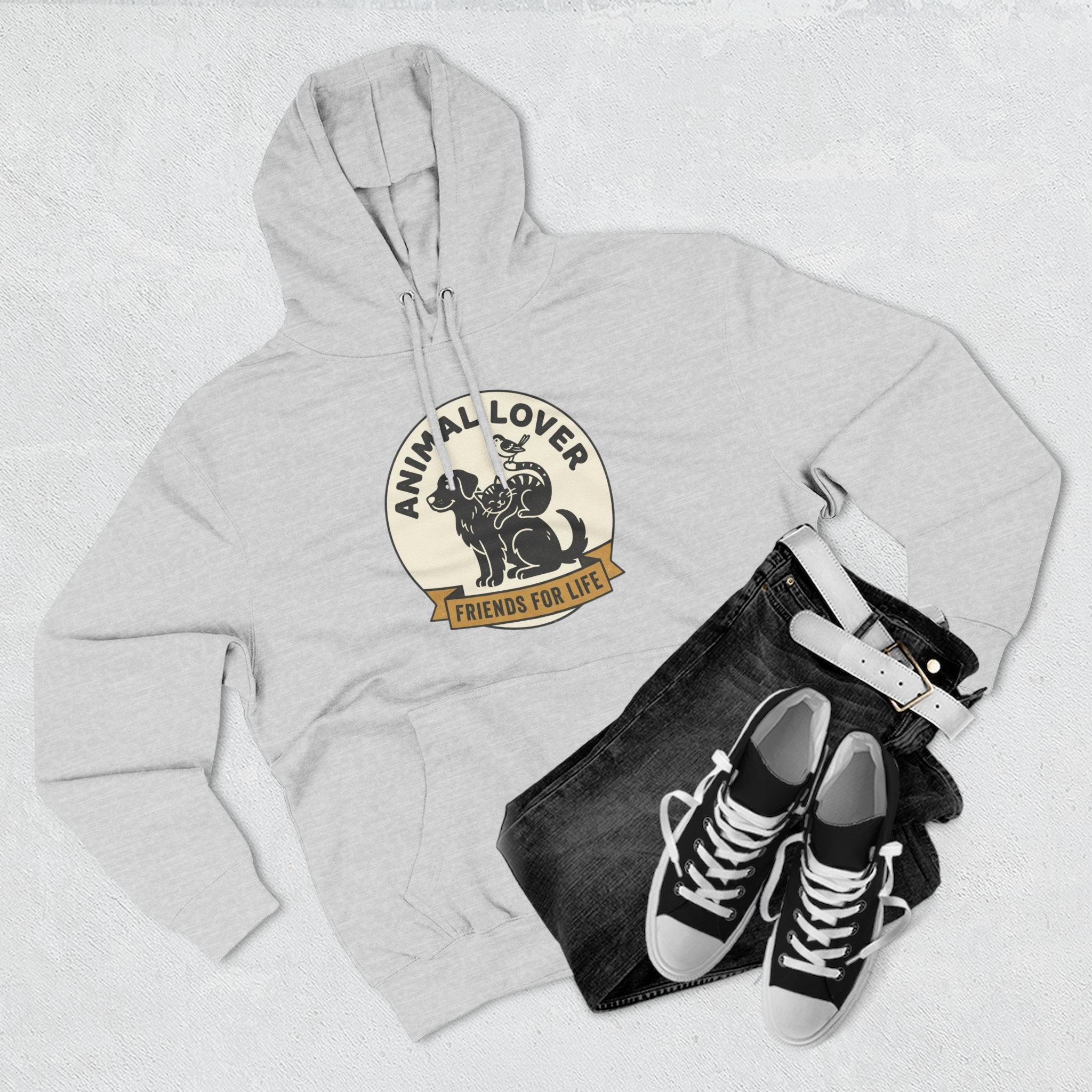 Animal Lover Hoodie – Friends For Life Graphic Pullover
