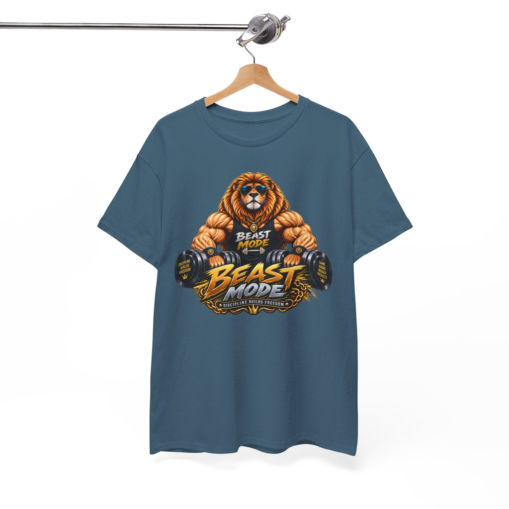 Beast Mode Lion T-Shirt — Workout Gym Fitness Tee