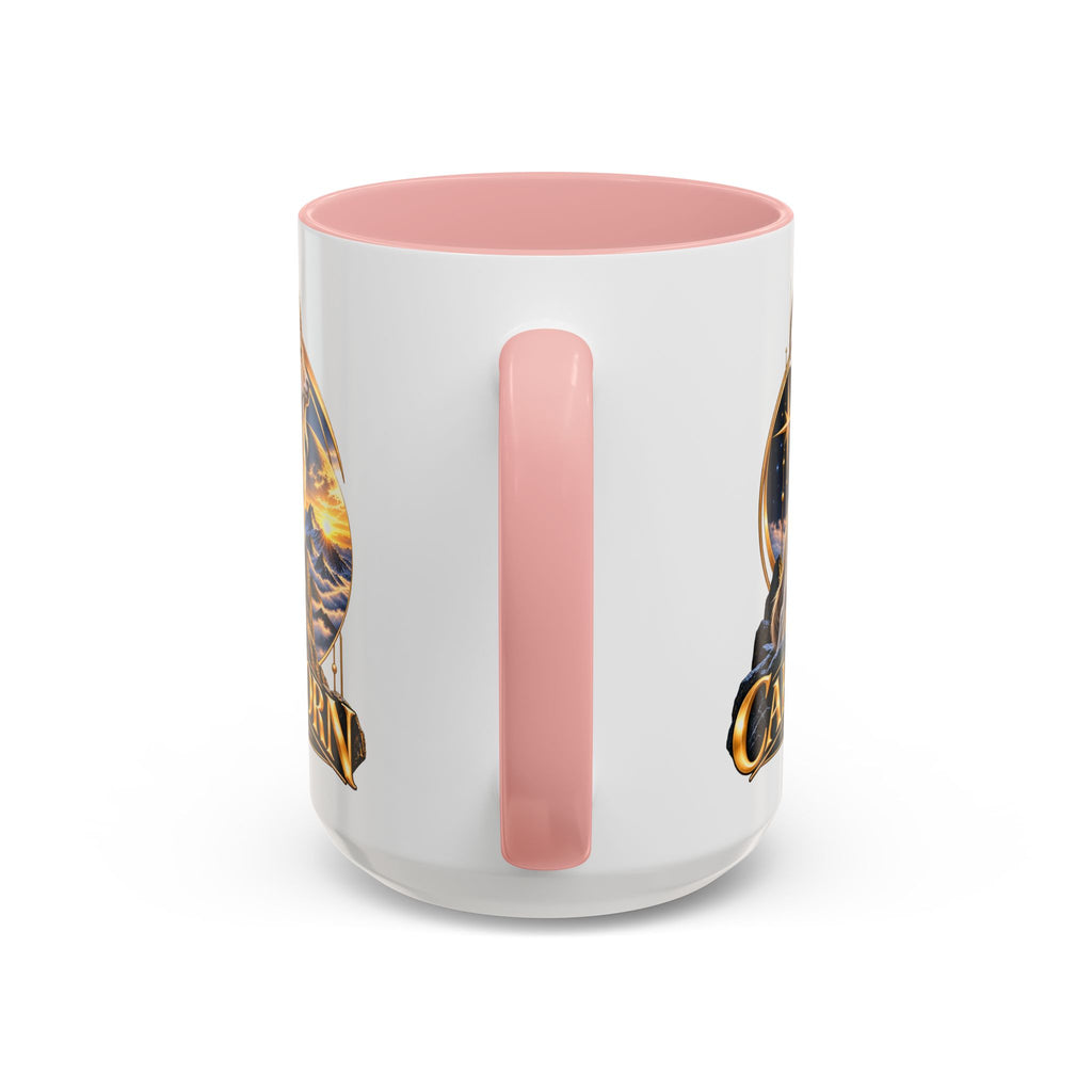 Capricorn Zodiac Coffee Mug — Astrological Goat Accent Mug (11/15oz)