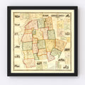 Vintage Map of Addison County, Vermont 1857