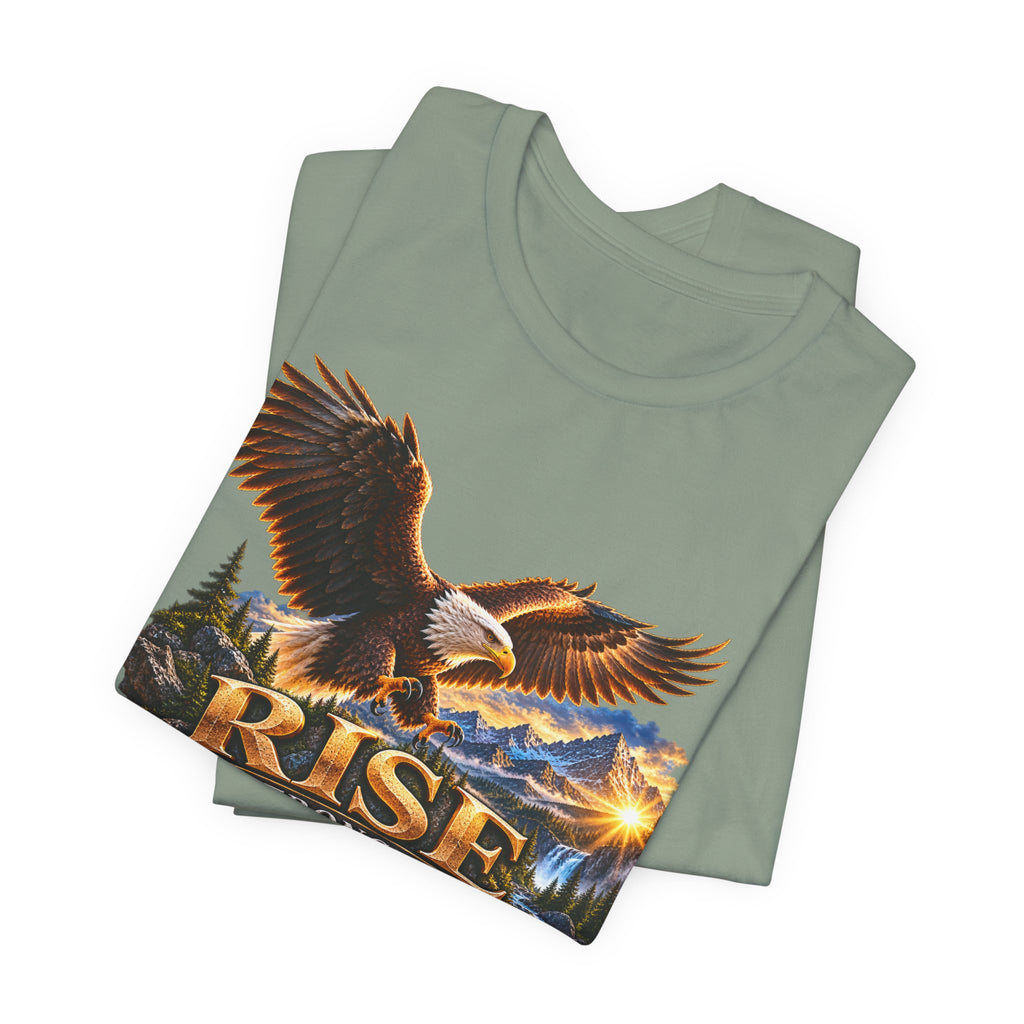 Rise Stronger Every Day Eagle T-Shirt — Inspirational Outdoors Graphic Tee