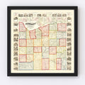 Vintage Map of Cattaraugus County, New York 1856