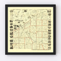 Vintage Map of Chautauque County, New York 1854