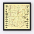 Vintage Map of Chenango County, New York 1855