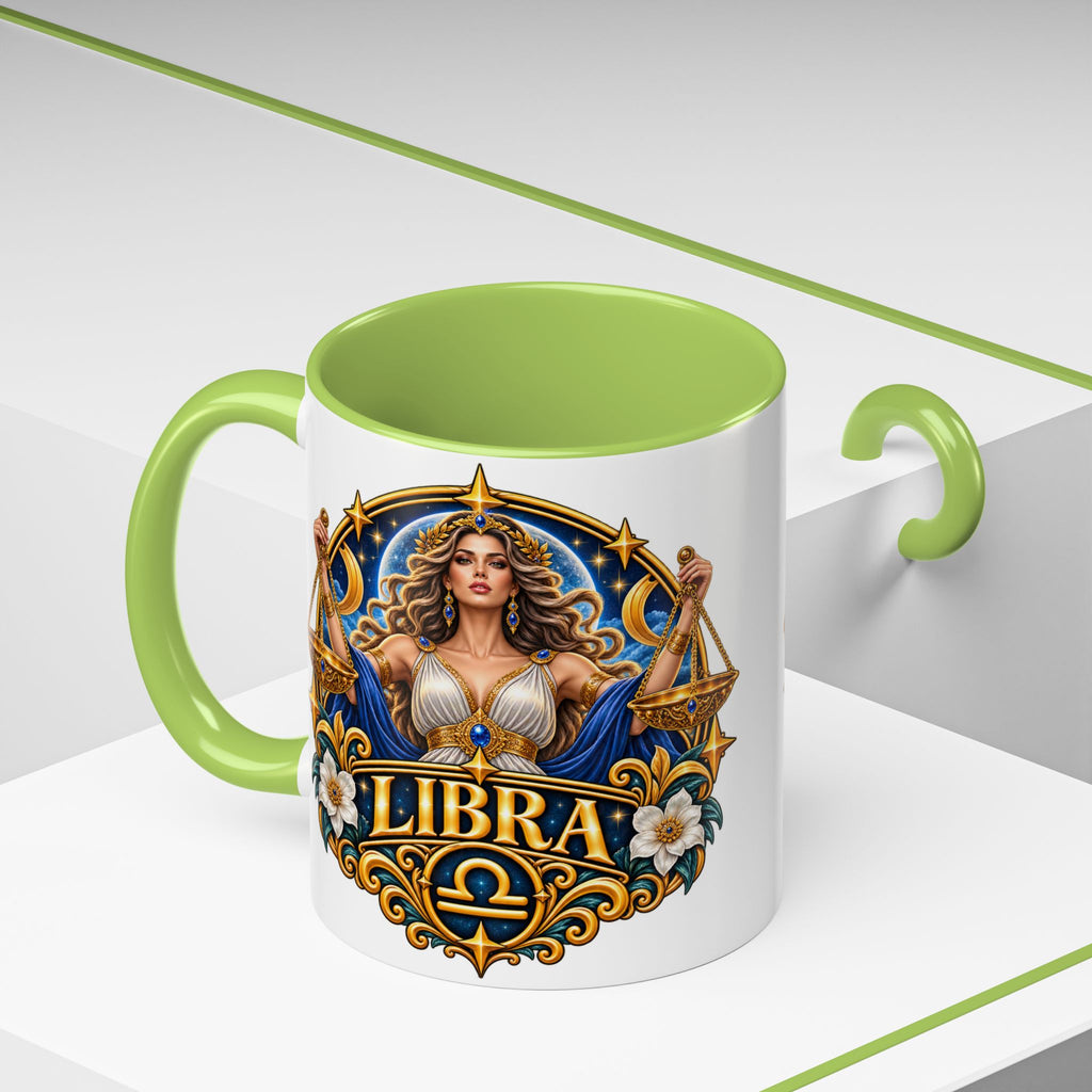 Libra Zodiac Coffee Mug – Elegant Horoscope Astrology Gift (11/15oz)