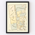 Vintage Map of Clinton County, New York 1885
