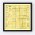 Vintage Map of Butler County, Pennsylvania 1858