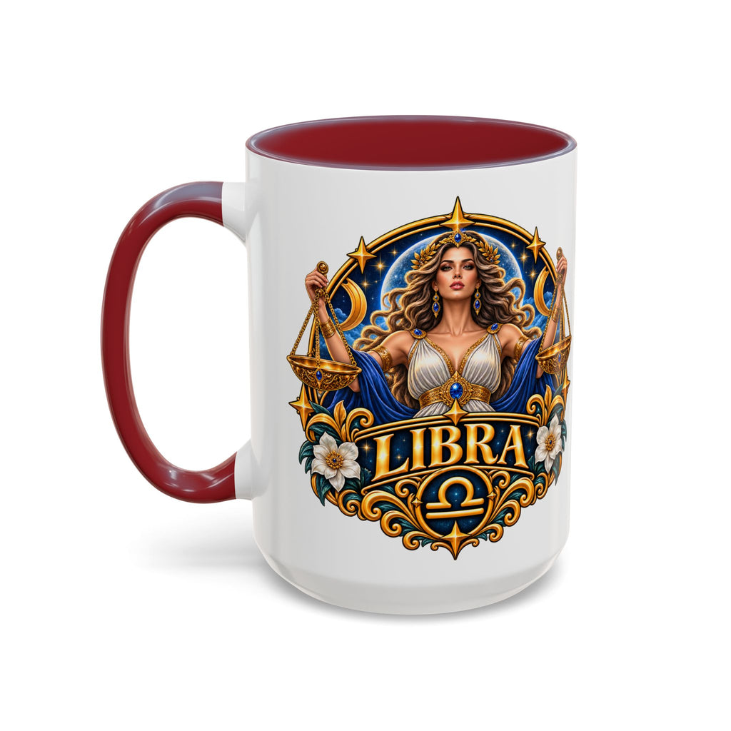 Libra Zodiac Coffee Mug – Elegant Horoscope Astrology Gift (11/15oz)