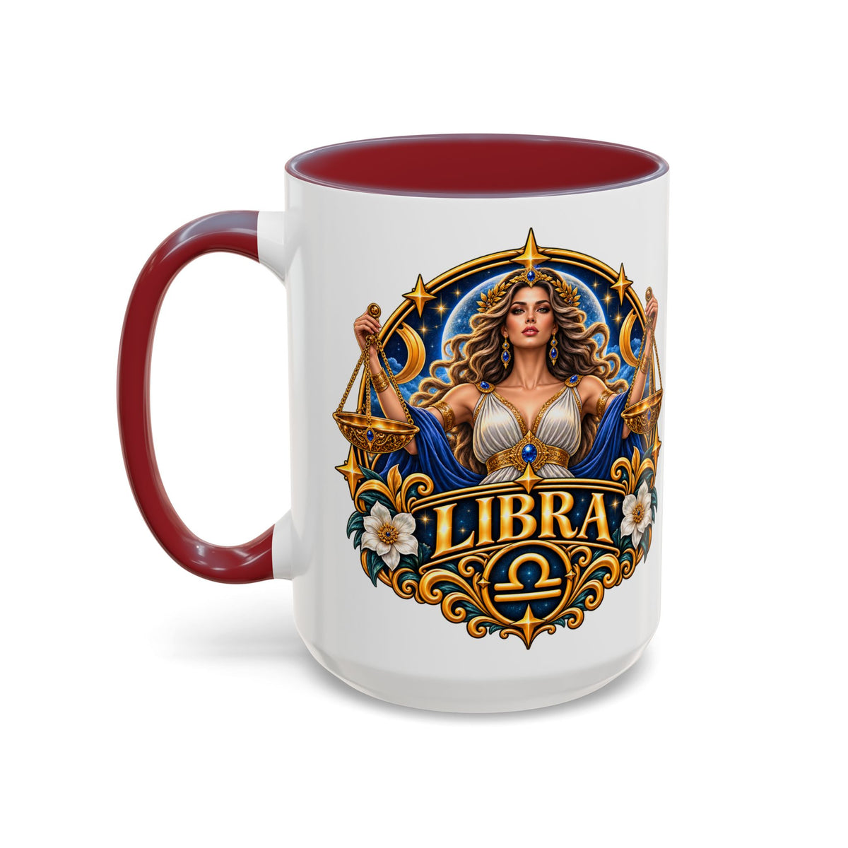 Libra Zodiac Coffee Mug – Elegant Horoscope Astrology Gift (11/15oz)