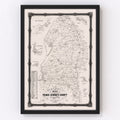 Vintage Map of Prince George County, Maryland 1861