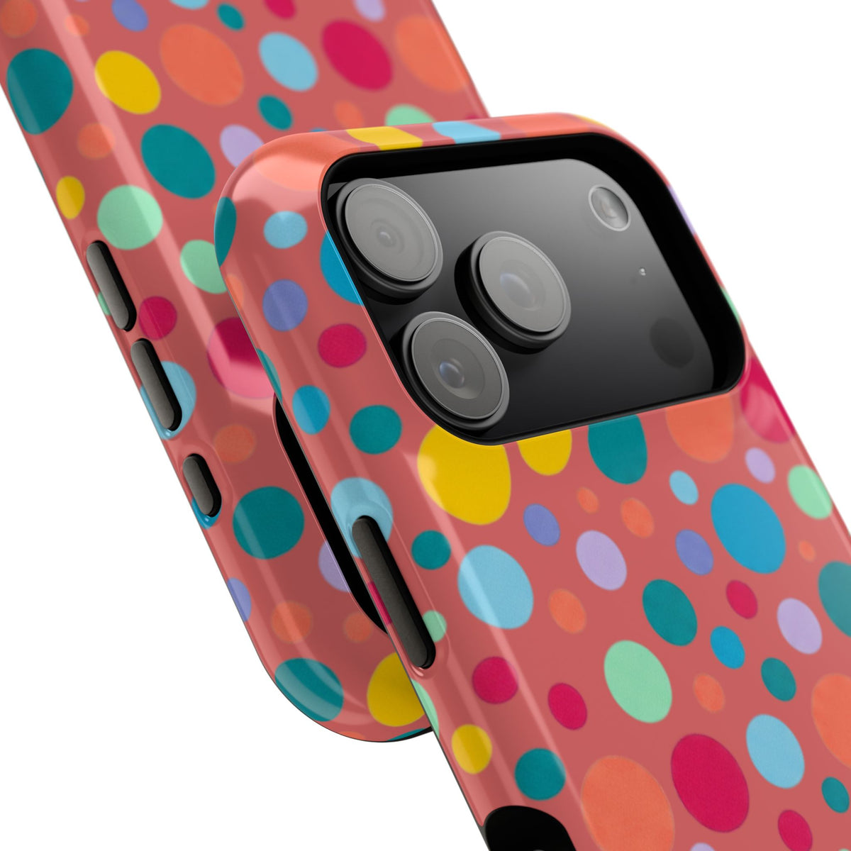 Colorful Polka Dot Magnetic Phone Case — Impact-Resistant, Vibrant Retro Dots