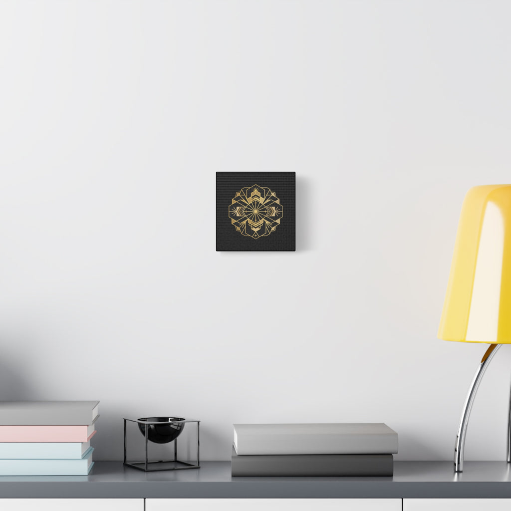 Gold Geometric Mandala Canvas