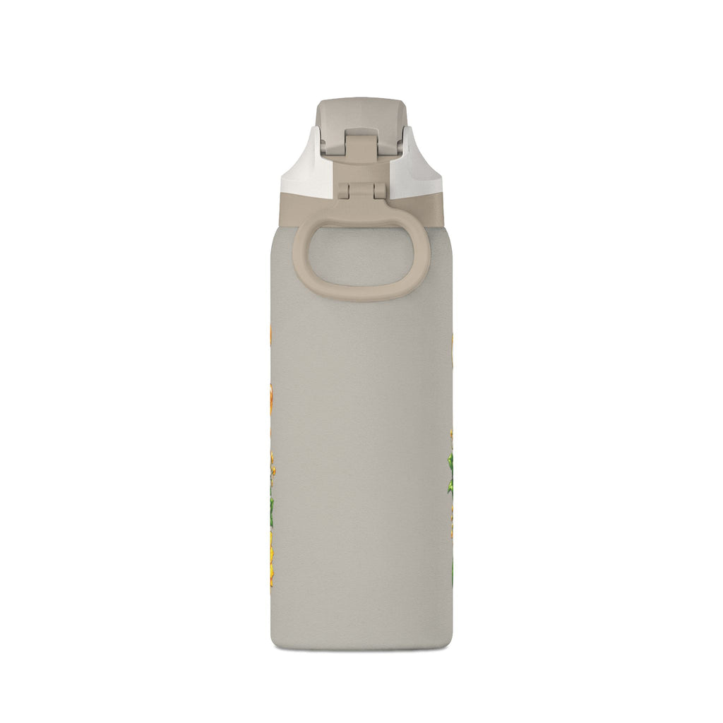 Bee and Sunflower Insulated Water Bottle