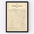 Vintage Map of Briscoe County, Texas 1897