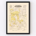 Vintage Map of Callahan County, Texas 1870