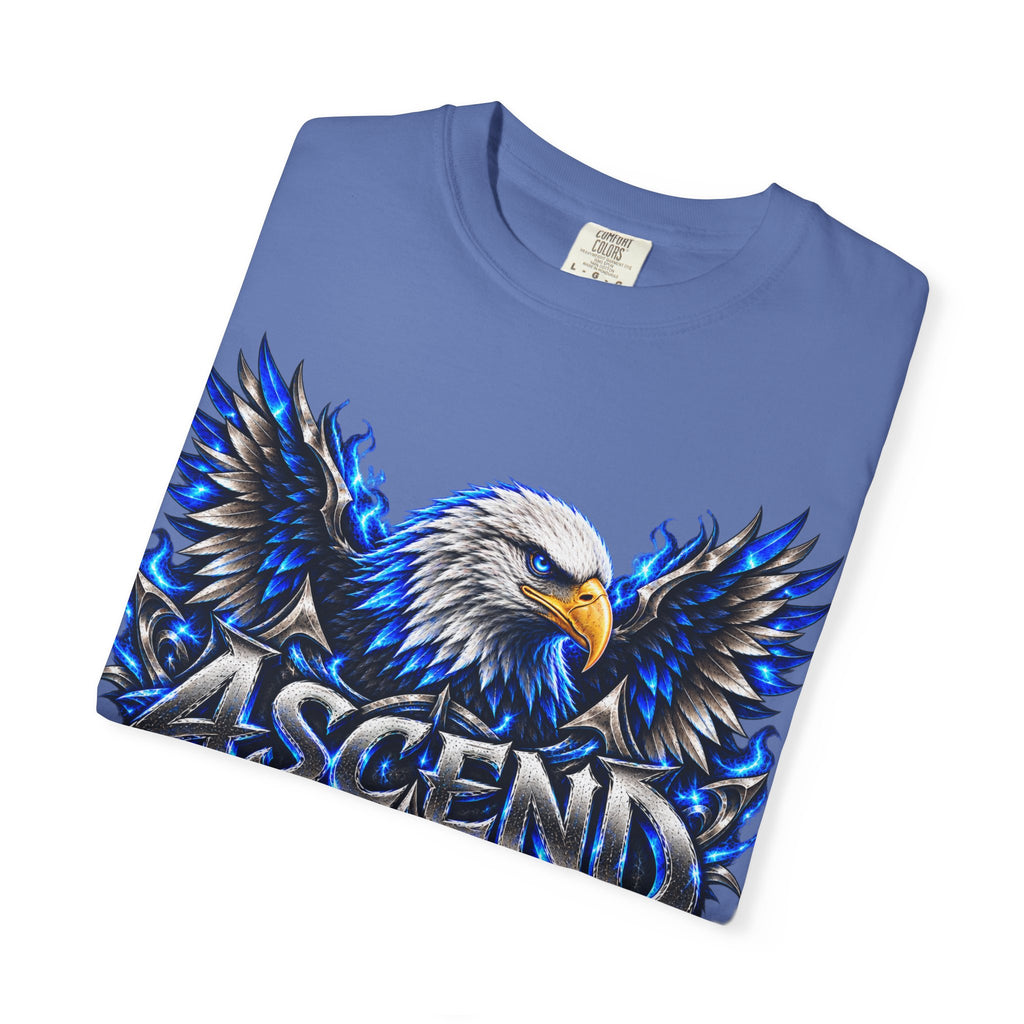 Ascend Eagle T-Shirt — Bold Blue Eagle Graphic Tee