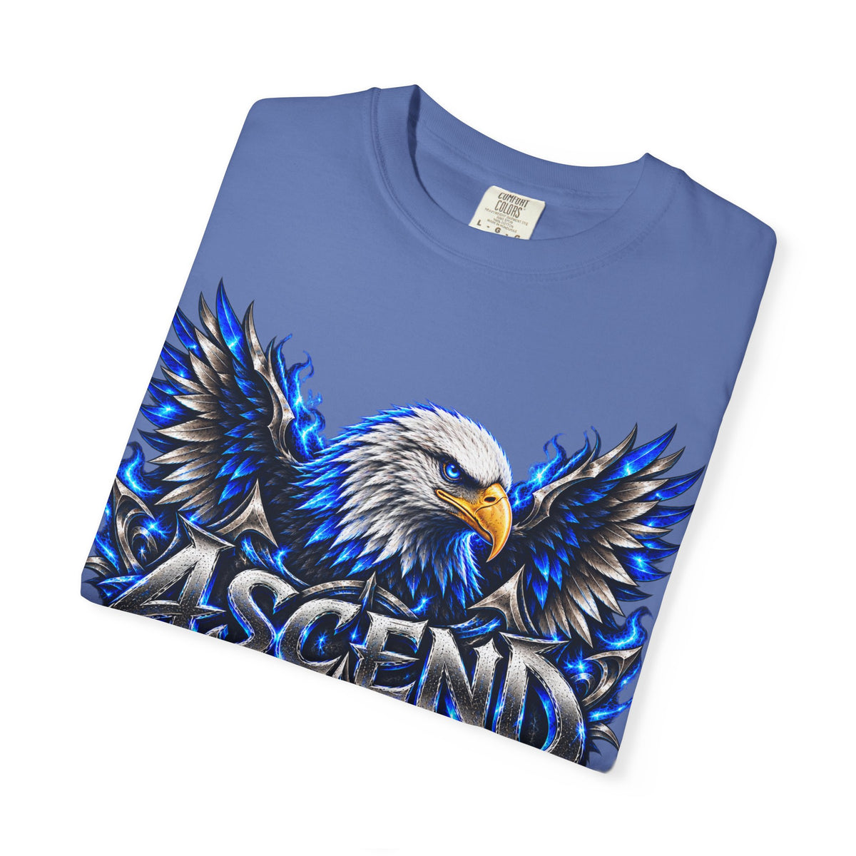 Ascend Eagle T-Shirt — Bold Blue Eagle Graphic Tee