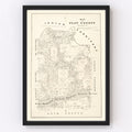 Vintage Map of Clay County, Texas 1879