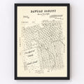 Vintage Map of Dawson County, Texas 1892