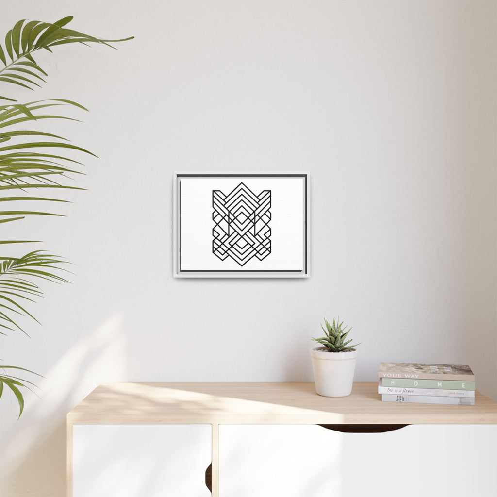 Framed Geometric Art Canvas